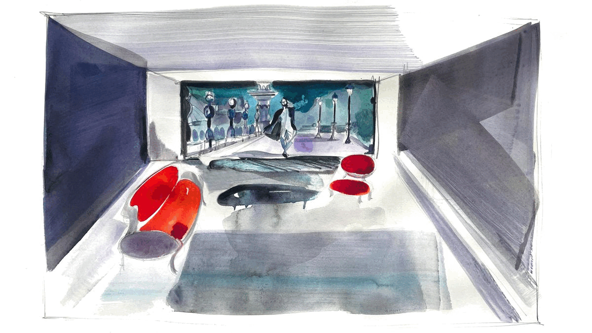 Blog - Cinemagraph' gif Painting of a Boocle experience in shop 2 by Delphine Montebello. BOOCLE