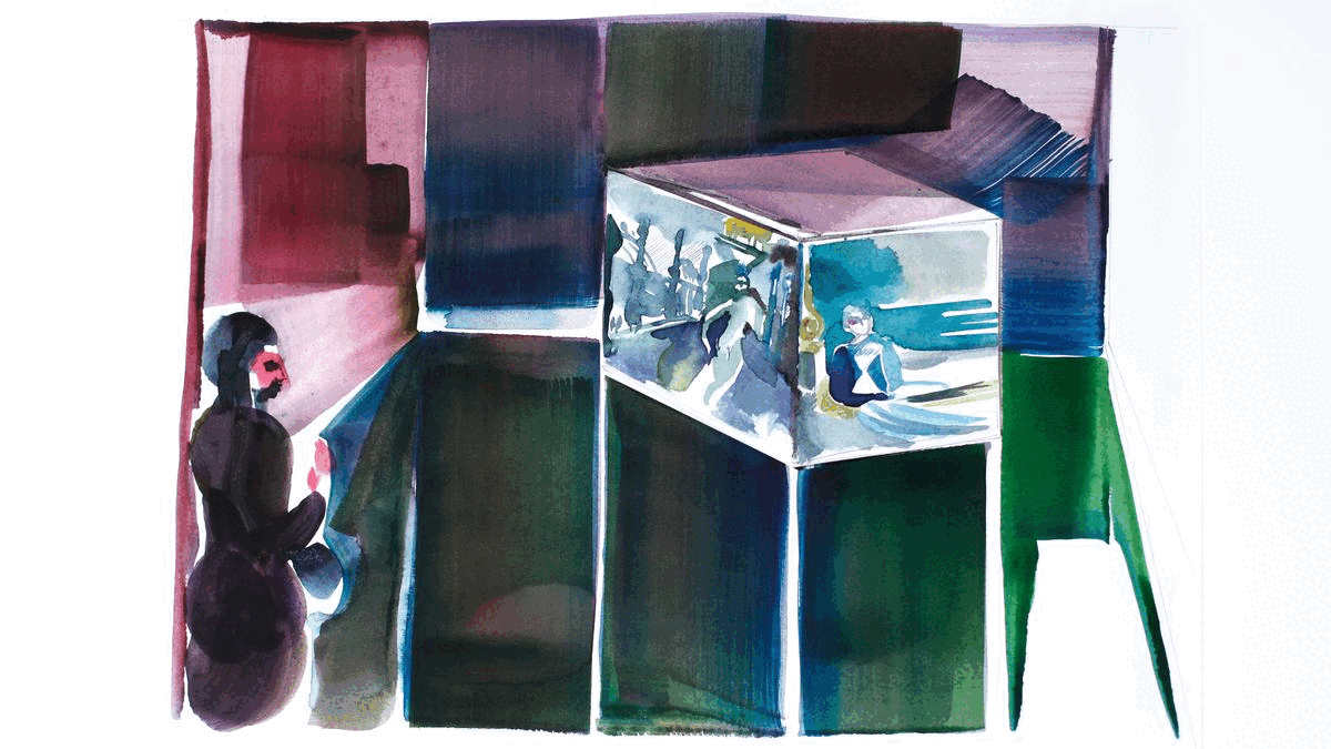 Blog - Painting Gif Boocle's DOOH in store by Delphine Montebello. BOOCLE