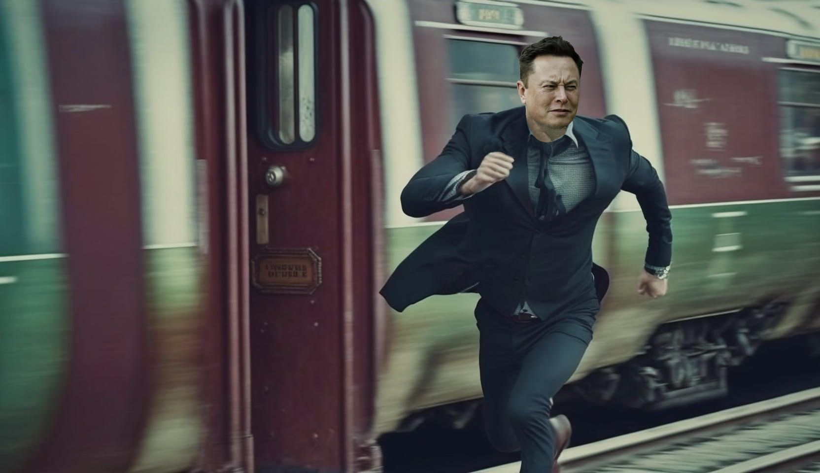 Elon run after the AI train.
