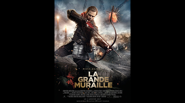 Affiche du film la Grande Muraille avec Matt Damon