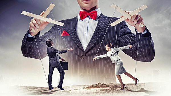 Blog - Illsutration of some hands who manipulated some people. BOOCLE