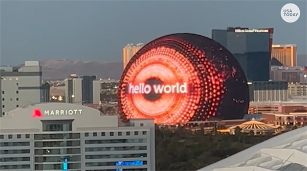 Blog - Real Photgraphy of the giant MSG Sphere in Las Vegas. BOOCLE
