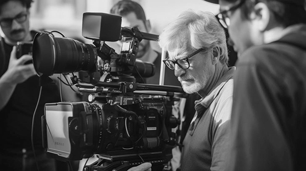 Blog - AI Photography of a Diretor filming on a set. BOOCLE